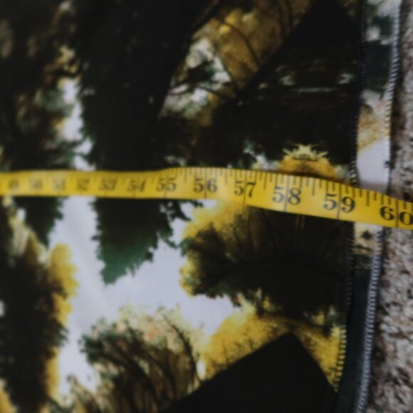 West African Stylish Halter Neck Dress in Green and White Tropical One Size NWOT - Picture 9 of 11